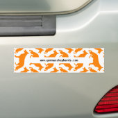 German Shepherd Dog Pattern Bumpersticker (Op auto)