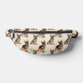 German Shepherd Dog Pattern Heuptasje (Liggend)