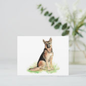 German Shepherd, Dog, Pet, Animal Briefkaart (Staand voorkant)