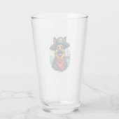 German Shepherd Dog Pirate Copy Glas (Achterkant)