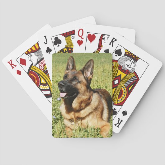 German Shepherd Dog Pokerkaarten (Achterkant)