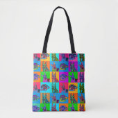 German Shepherd Dog - Pop Art Grid Tote Bag (Voorkant)