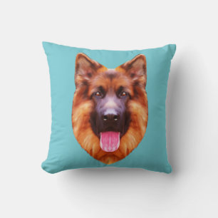 German Shepherd Dog Portrait Kussen