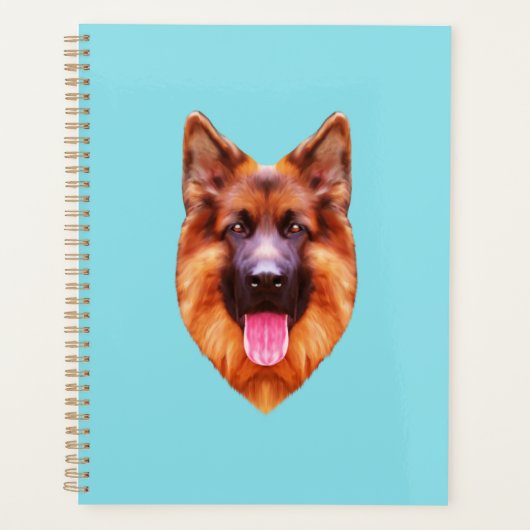 German Shepherd Dog Portrait Planner (Voorkant)