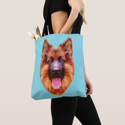 German Shepherd Dog Portrait Tote Bag (Dichtbij)