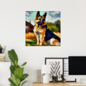 German Shepherd Dog Poster (Thuiskantoor)
