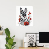 German Shepherd Dog Poster (Thuiskantoor)