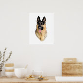 German Shepherd Dog Poster (Keuken)