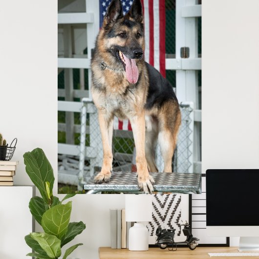 German Shepherd Dog Poster (Thuiskantoor)
