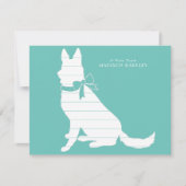 German Shepherd Dog Puppy Bedankkaart (Voorkant)