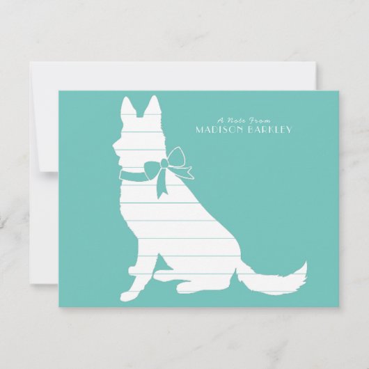 German Shepherd Dog Puppy Bedankkaart (Voorkant)