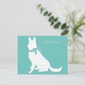 German Shepherd Dog Puppy Bedankkaart (Staand voorkant)