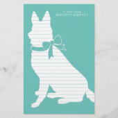 German Shepherd Dog Puppy Briefpapier (Voorkant)