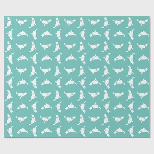 German Shepherd Dog Puppy Cadeaupapier (Vlak)