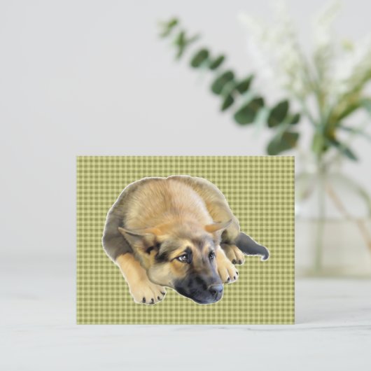 German Shepherd Dog Puppy Kaart (Staand voorkant)