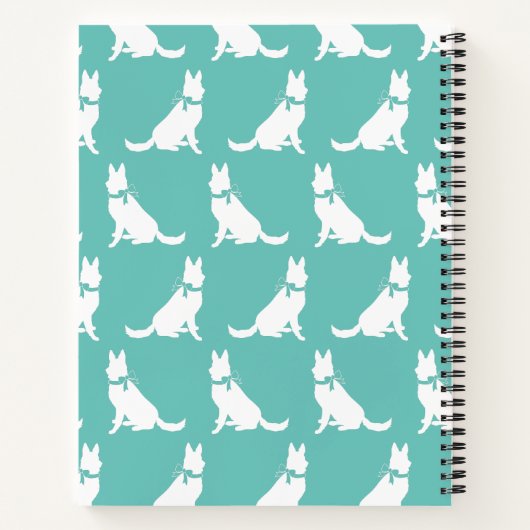 German Shepherd Dog Puppy Notitieboek (Achterkant)