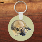 German Shepherd Dog Puppy Sleutelhanger (Voorkant)