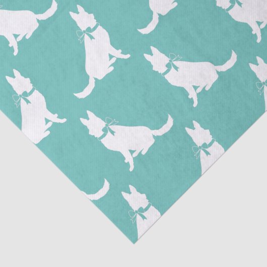 German Shepherd Dog Puppy Tissuepapier (Detail)