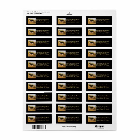German Shepherd Dog Return Label (Full Sheet)