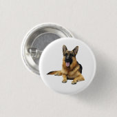 German Shepherd Dog Ronde Button 3,2 Cm (Voorkant /achterkant)