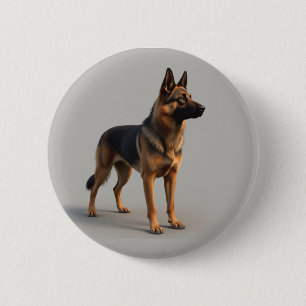 German Shepherd Dog Ronde Button 5,7 Cm