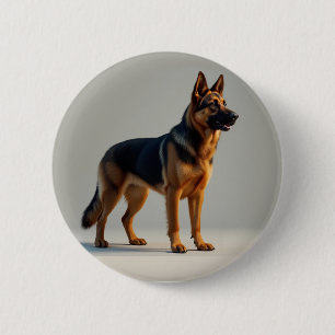 German Shepherd Dog Ronde Button 5,7 Cm