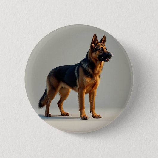 German Shepherd Dog Ronde Button 5,7 Cm (Voorkant)