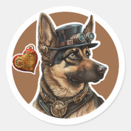 German Shepherd Dog Ronde Sticker