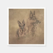 German Shepherd Dog Servet (Voorkant)