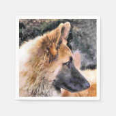 GERMAN SHEPHERD DOG SERVETTEN (Voorkant)