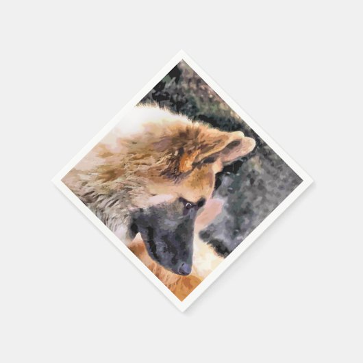 GERMAN SHEPHERD DOG SERVETTEN (Hoek)