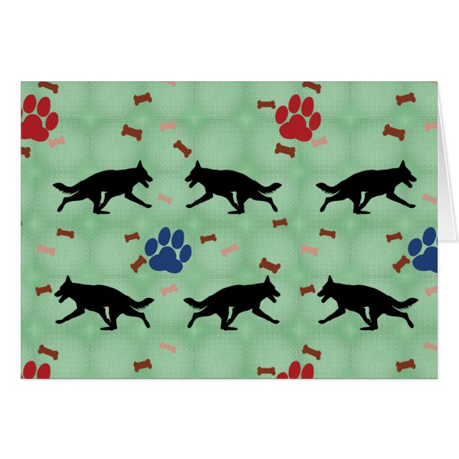 German Shepherd Dog Shadow (Voorkant Horizontaal)