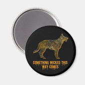 German Shepherd Dog Silhouette Fun Halloween Magneet (Voorkant / Achterkant)