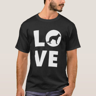 German Shepherd Dog Silhouette Gsd Dad Shep German T-shirt