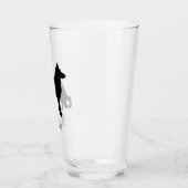 German Shepherd Dog Silhouette GSD Persoonlijk Glas (Links)