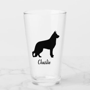 German Shepherd Dog Silhouette GSD Persoonlijk Glas