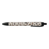 German Shepherd Dog Silhouette Pattern Zwarte Inkt Pen (Bodem)
