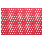 German Shepherd Dog Silhouette Pet Red Stof (Fat Quarter)