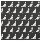 German Shepherd Dog Silhouette Pet Stof (Swatch)