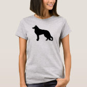 German Shepherd Dog Silhouette T-shirt (Voorkant)