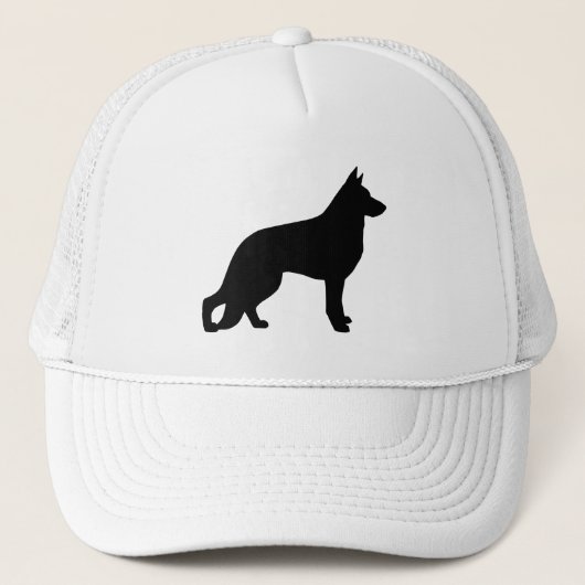 German Shepherd Dog Silhouette Trucker Pet (Voorkant)