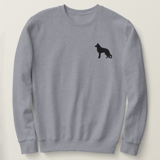 German Shepherd Dog Silhouette Trui (Design voorkant)