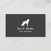 German Shepherd Dog Silhouette Visitekaartje (Voorkant)