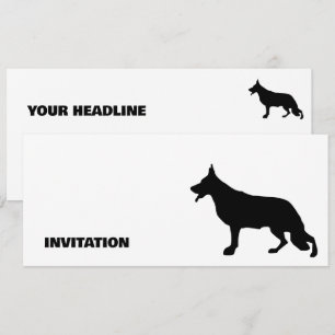 German Shepherd Dog Silhouette zuiver