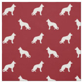German Shepherd Dog Silhouettes GSD Pattern Stof (Swatch)