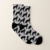 German Shepherd Dog Silhouettes Pattern Cool K-9 Sokken (Paar)