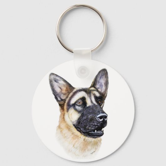 German Shepherd Dog Sleutelhanger (Voorkant)