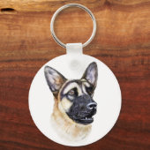 German Shepherd Dog Sleutelhanger (Voorkant)