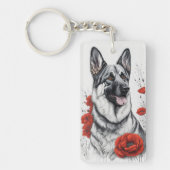 German Shepherd Dog Sleutelhanger (Voorkant)