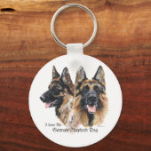 German Shepherd Dog Sleutelhanger (Voorkant)